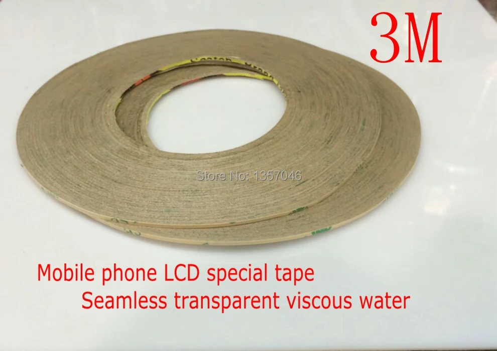 

1PCS 3M300LSE special ultra-thin mobile phone LCD screen transparent viscous strong 3M double-sided tape 2mm * 55m