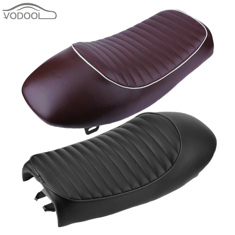 

53cm Waterproof PU Leather Retro Vintage Motorcycle Hump Cafe Racer Seat Saddle for Honda CB for Yamaha SR Moto Accessories