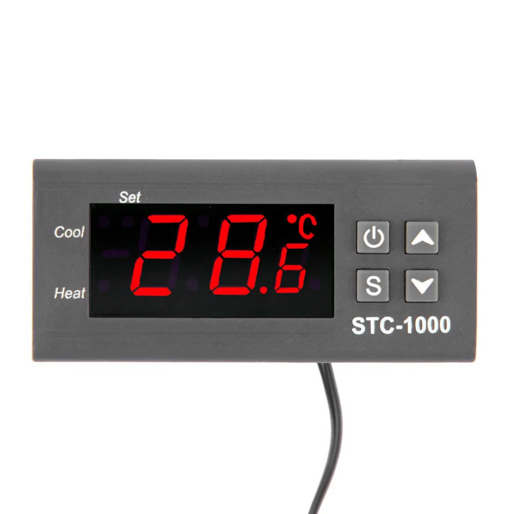 STC 1000 termostat цифровой универсальный температурный контроллер термостат с датчиком