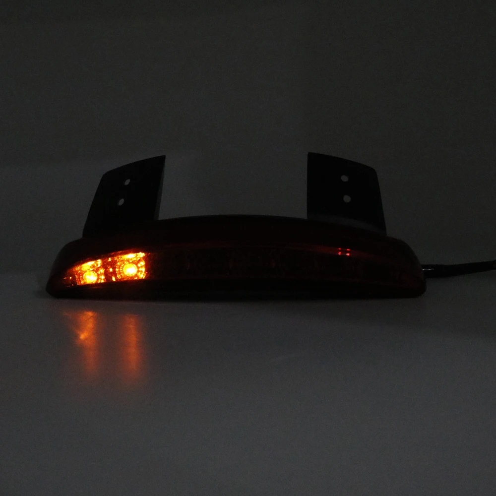 1pcs Motorcycle LED Red Lighting Chopped Fender Edge Smoked Tail Light Signal Light for Harley Sportster XL 883N XL1200V XL1200X (16)