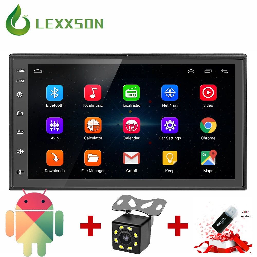 

2Din Car Radio GPS Navigation Android Car Audio Player 1024X600 TouchScreen Quad Core 7" DVD USB Bluetooth Autoradio Mirror-link