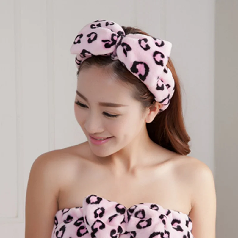 

Cute Butterfly End Bath Wash Makeup Hair Band Shower Caps Lovely Ribbon Wash Face Makeup Beauty Hairbands Hair Accessories