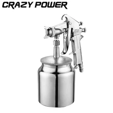 CRAZY POWER 600ML Professional Pneumatic Spray Gun Airbrush Sprayer Alloy Painting Atomizer Tools With Hopper For Painting Cars