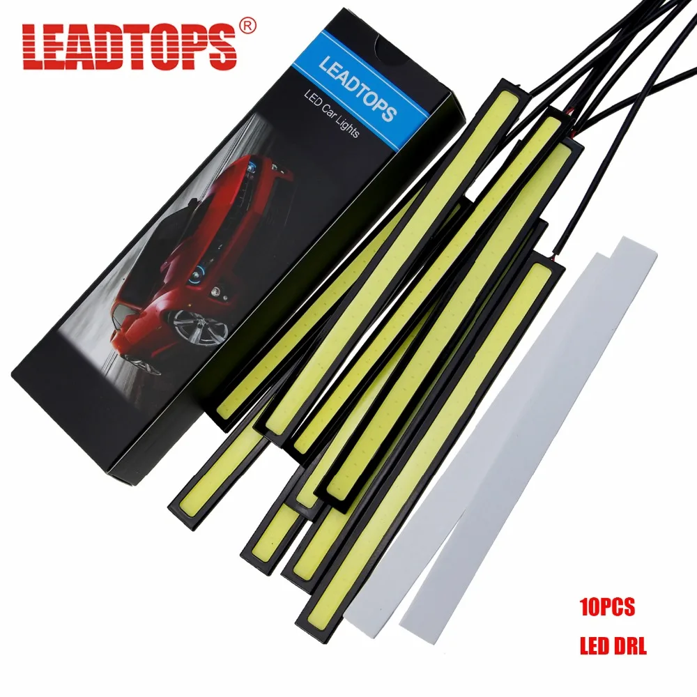 

10Pcs COB LED Daytime Running Lights DC 12V DRL 14-17mm Waterproof Auto Car COB Driving Fog Lamp Car Styling CE