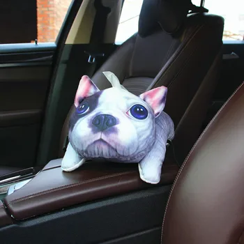 

3D Cartoon car Supplies Armrest box sun Visor Pumping Creative Cute Paper Towel Hanging car Seat Back Pumping Tray