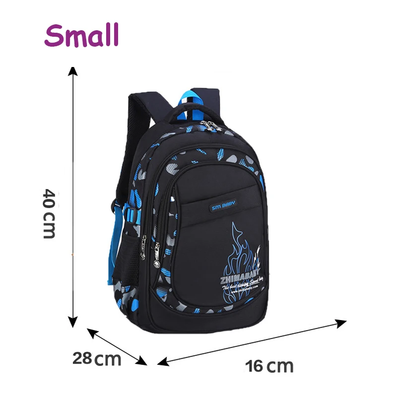 SchoolBag Children Casual Backpacks Nylon Large Size Student School Bags 7-14 Years Waterproof Boy School Backpack Kids Knapsack 6