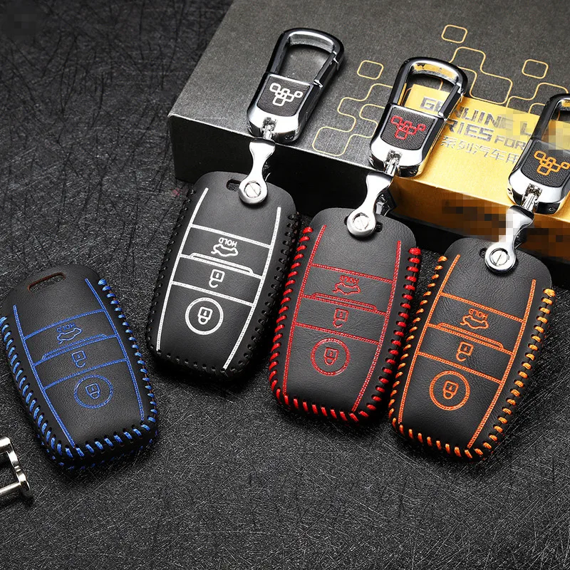 

For kia sorento K2 RIO k3 k5 2013 2014 shell KEY COVER holder Kraft first layer 2014 car key case key Free shipping