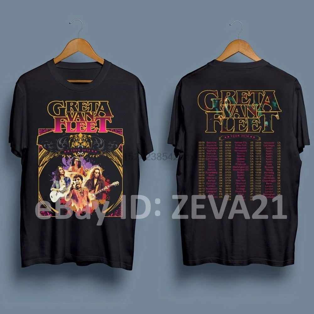 

new GRETA VAN FLEET T-Shirt TOUR DATES 2018 Tee S - 3XL