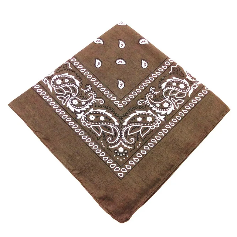 1PC High quality Headtie Square scarf Unisex Bandana Hip Hop Black Paisley Headwear Hair Band Scarf Neck Wrist Wrap Band #2019