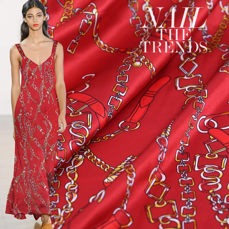 

108cm silk stretch satin fabric meter chain digital inkjet silk fabric cheongsam dress spandex fabric wholesale silk cloth