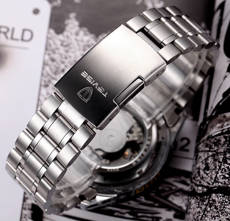 Tevise Men Watch Luxury Automatic Mechanical Watches Stainless steel Band Waterproof Business Wristwatch Relogio Masculino Tevise Men Watch Luxury Automatic Mechanical Watches Stainless steel Band Waterproof Business Wristwatch Relogio Masculino