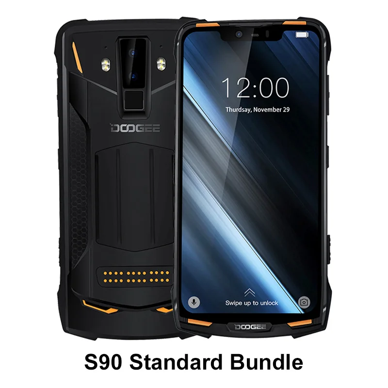 DOOGEE S90 Helio P60 модульный прочный смартфон Восьмиядерный NFC 6,18 FHD+ Android 8,1 6 ГБ 128 ГБ 16 МП камера 4G мобильный телефон - Цвет: Standard bundle