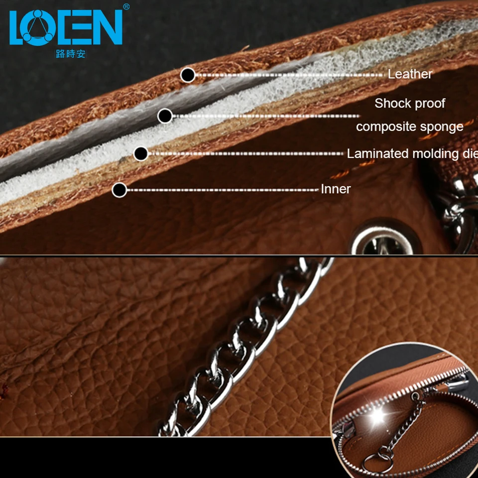 LOEN 1 шт. кожаная сумка чехол для автомобильных ключей Автомобильный Стайлинг