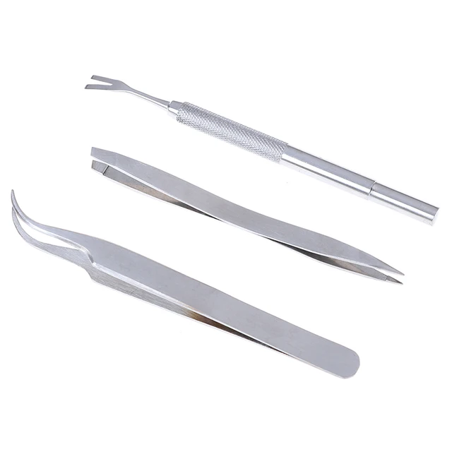 Cheap 2019 New 3PCS/set Stainless Steel Eyebrow Tweezers Hair Removal Makeup Tools Accessory Antistatic Tweezers Cheap 2019 New 3PCS/set Stainless Steel Eyebrow Tweezers Hair Removal Makeup Tools Accessory Antistatic Tweezers
