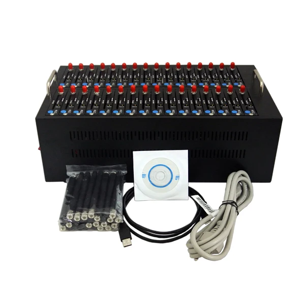 

Bulk SMS Software Wavecom Q2403 32 Ports GSM Modem Pool USB Interface 900/1800MHz IMEI changeable 32 sim card USSD STK Recharge