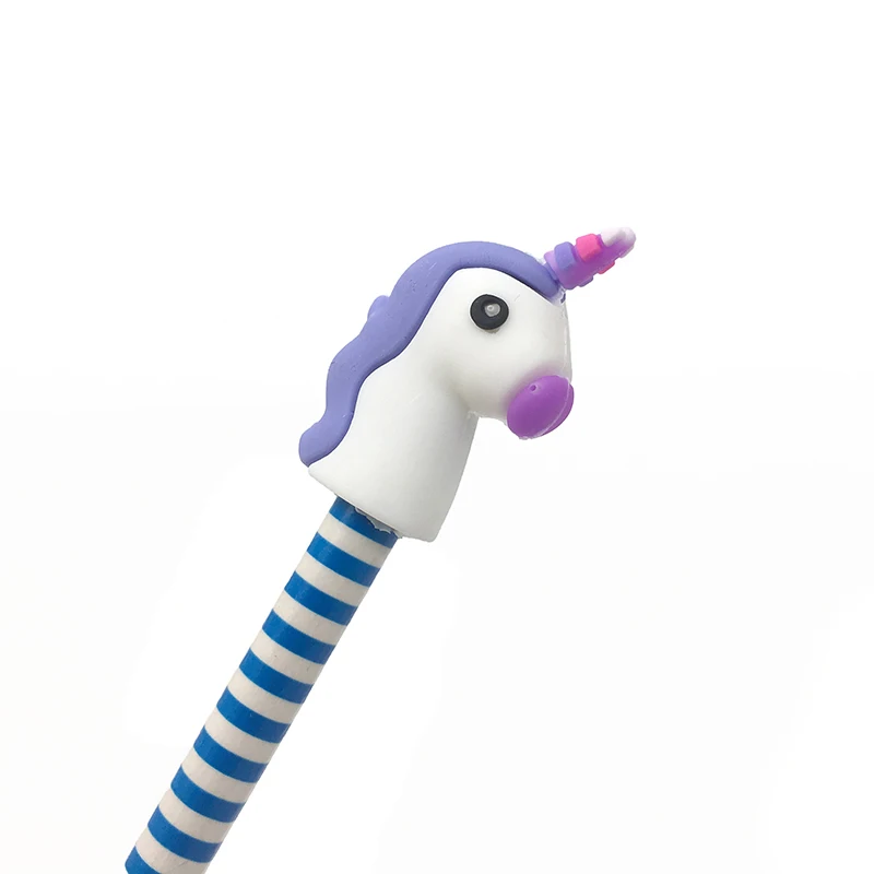 New Arrival 4pcs/lot Bring Lucky Unicorn Mini Sucker Cup Funny Creative Toy Kids Pencil Topper Decor Model Gifts Capsule Toys