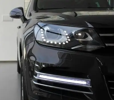 Светодиодный дневный ходовой светильник DRL противотуманный Решетка хром для VW