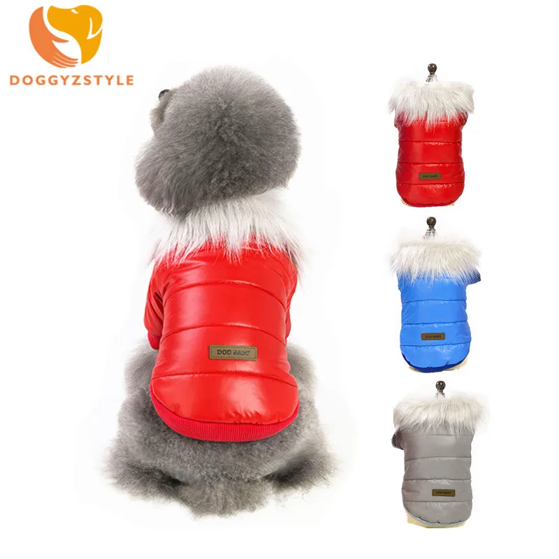

DOGGYZSTYLE Dog Clothes Waterproof Coat Thicken Jacket Pet Winter Coat Puppy Clothing For Yorkshire Chihuahua
