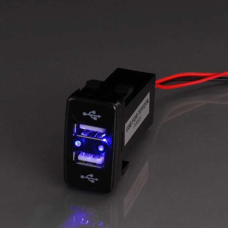 Автомобильное зарядное устройство с 2 USB портами 12 В 4 А|Кабели адаптеры и разъемы|