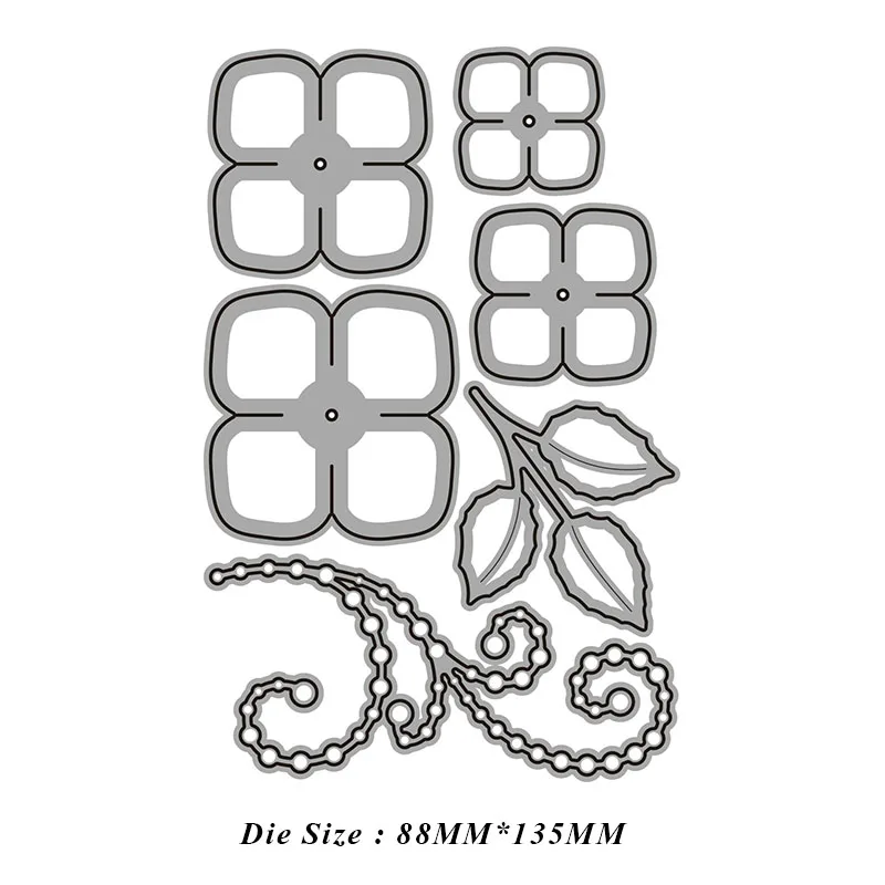 SP цветы кружева набор металла резки штампы для DIY Скрапбукинг фото украшение для альбома тисненая картонная открытка ремесла высечки