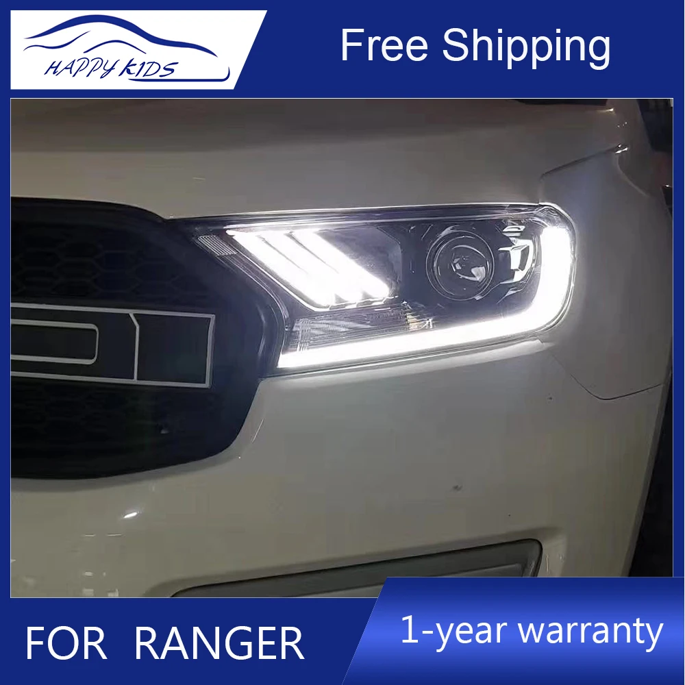 Автомобильный Стайлинг для Ranger T7 фары Ford светодиодный налобный фонарь DRL Bi Xenon