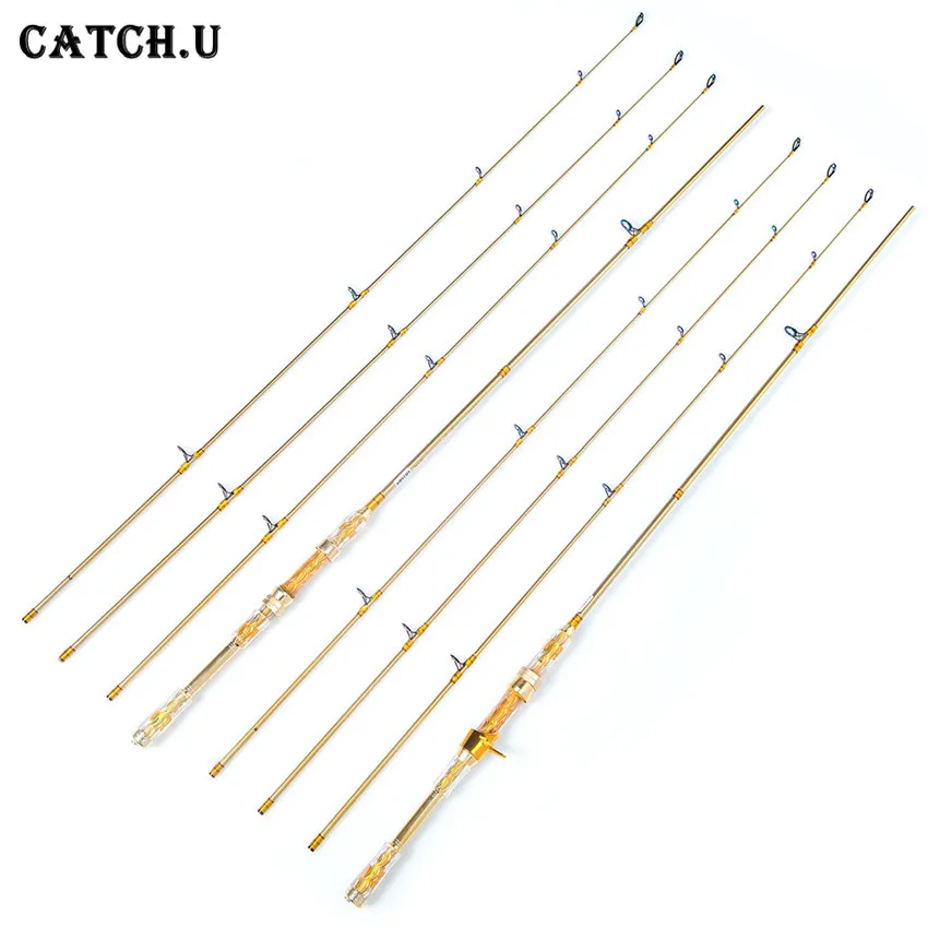 

Catch.U 2.1M Fishing Rod Spinning 2 tips Fishing Rods Carbon Casting Spinning Fishing Rod
