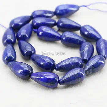 

10X18mm Fashion Lapis lazuli Tear Drop Beads Accessories Crafts Loose Beads Natural Stone Gems DIY Jewelry Making Design 15inch