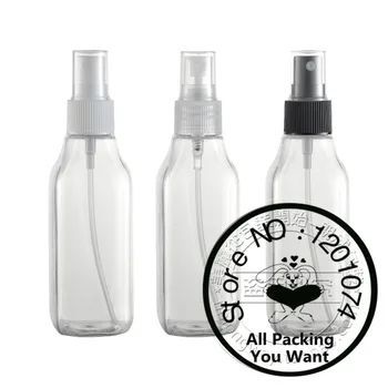 

100ml clear PET bottle with plastic sprayer.mist PET bottle. travel refillable perfume container