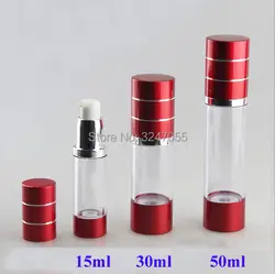 15ml30ml50ml пустые косметические лосьон насос безвоздушного бутылки, ясно суть/Фонд нажал бутылки, вакуум крем/Эмульсия