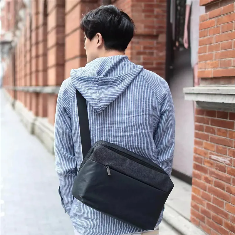 Xiaomi Mijia 90fun City простая сумка-мессенджер Мужская wo большой емкости Легкий Повседневный водонепроницаемый рюкзак для ноутбука
