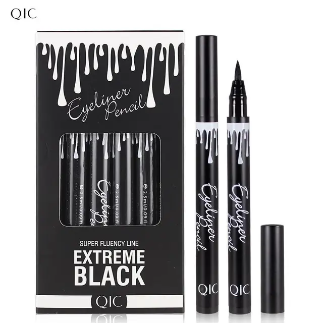 Super Black Waterproof Liquid Eyeliner Pencil Eye Liner Pen Lady Cosmetics Make Up Eye Marker Beauty Essentials Eyeliner Contour