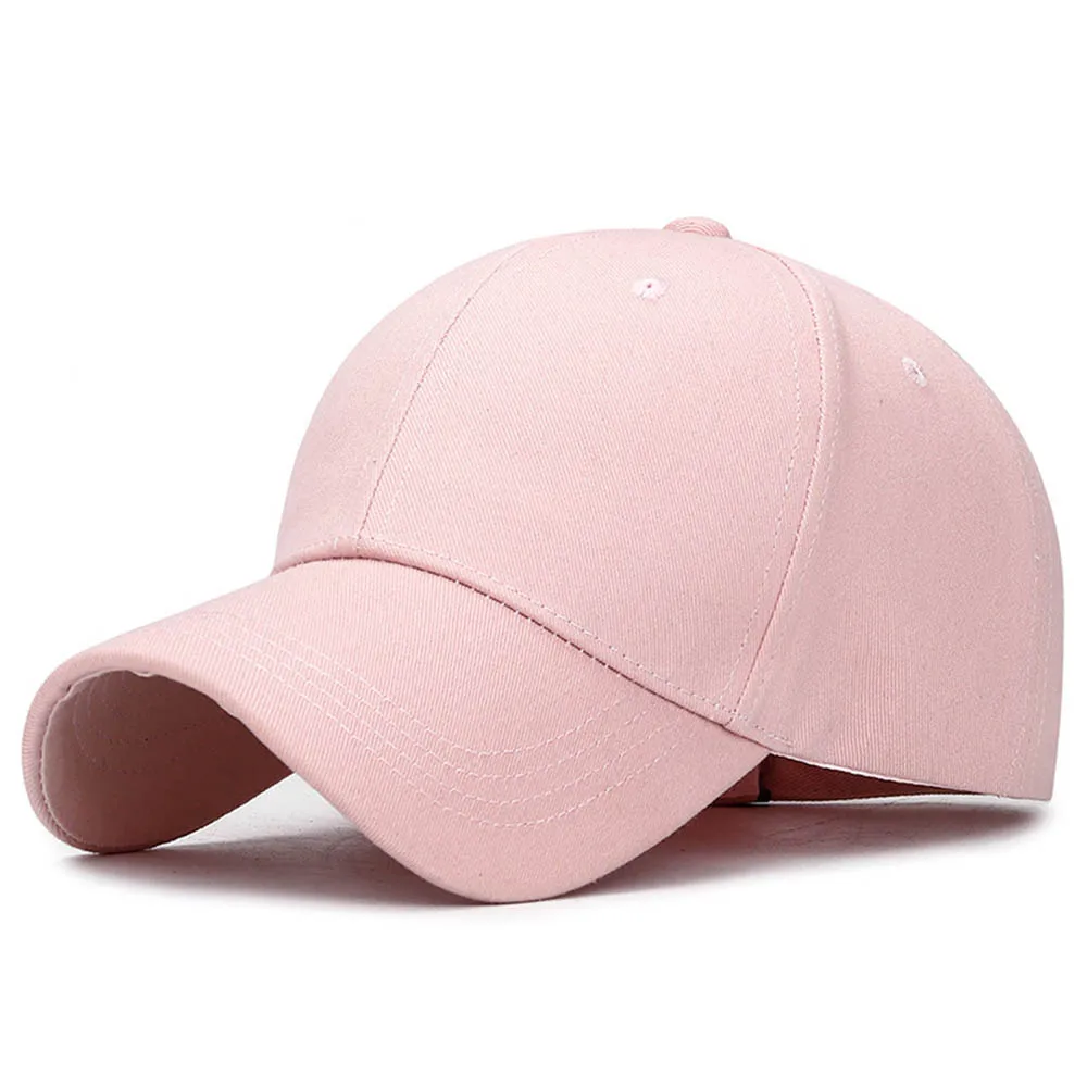 Pink Baseball Cap FS лето осень мода Soild Женская Бейсболка Хип Хоп Регулируемая черная желтая крутая Солнцезащитная шляпа Женская шляпка - Цвет: Pink Baseball Cap