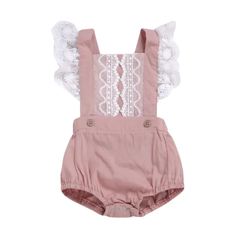 

Infant Baby Girl Clothes Lace Floral Ruffles Baby Girl Romper Cake Sunsuit Outfits 0-24M