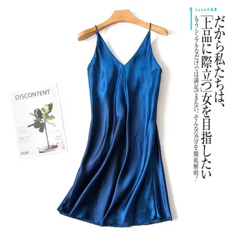 

Sexy Women Nightwear Nightdress Nighty Nightgown Suspender Skirt Sleepwear Rayon Sleeveless For Female