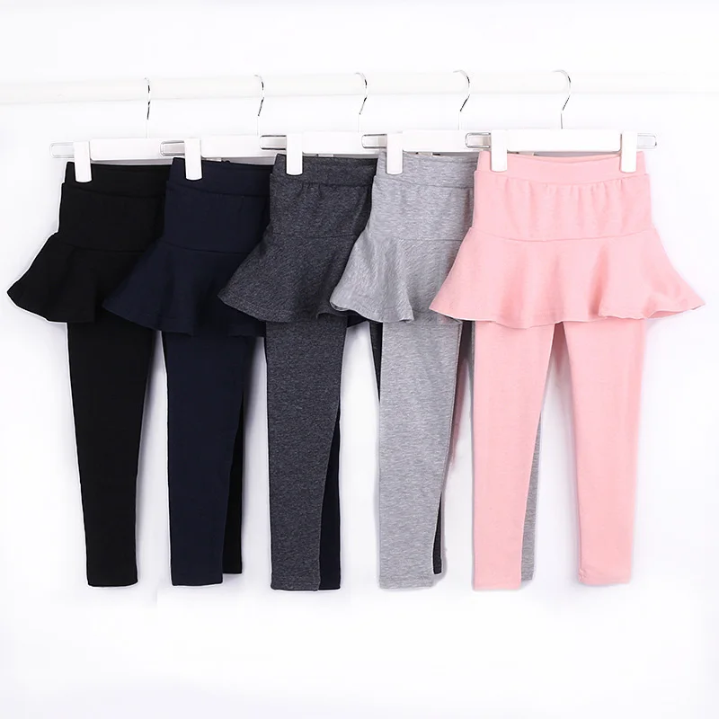 Girls Leggings Skirt Pants Spring Autumn Leggins Cake Skirt Pant
