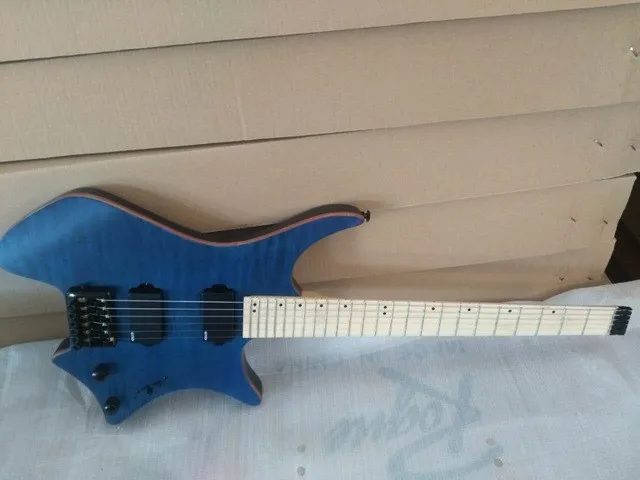 

2019 New + Factory + Headless Strandberg Boden OS 6 electric Guitar China Guitarras Free shipping quilted Stranberg Boden guitar