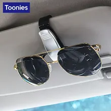 New ABS Sunglasses Car Eyeglass Holder Smart Fortwo Forfour Card Ticket Pen Clip Auto Accessories Cars Glass Holder Accessories