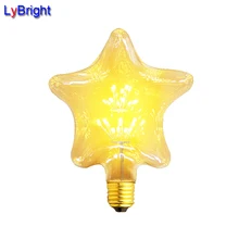 E27 2 Вт лампа накаливания звезда AC 110 В/220 В украшения лампы для партии для рождественской вечеринки украшения