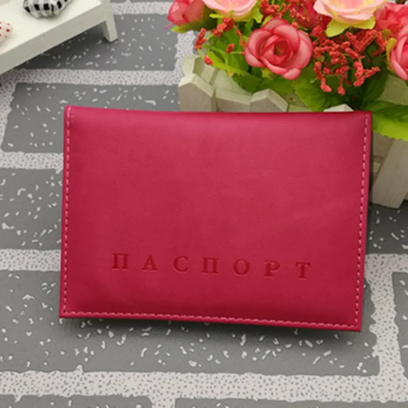 2017 Leather Russian Passport Cover Women Girls Passport Cover Russia Covers for The Passport