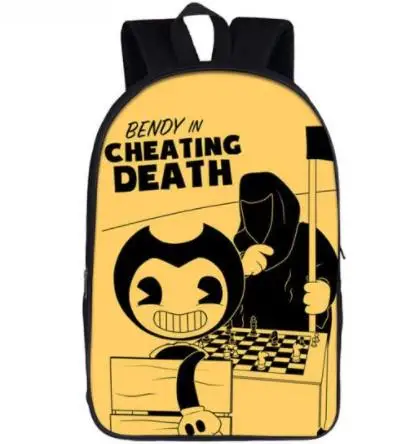 Bendy рюкзак сумка для мальчиков игра печать чернильная машинка школьные рюкзаки