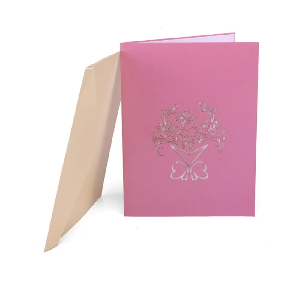  Valentine's Day Fireworks 3D Greeting Card Wedding Festive Party Supplies Event Party Cards Invitat - 32984890780