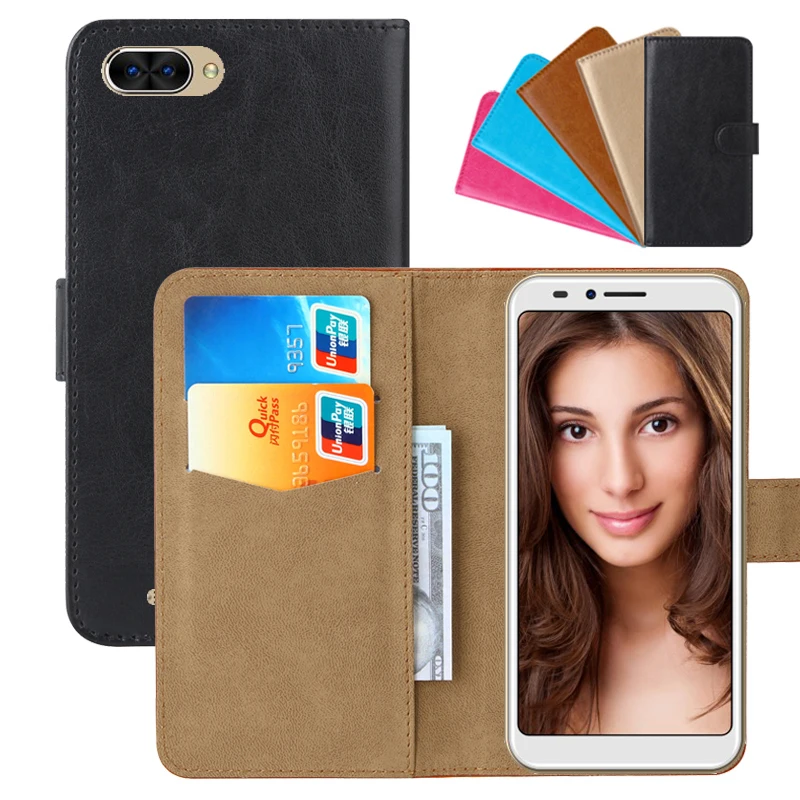 

Luxury Wallet Case For INOI 6i Lite PU Leather Retro Flip Cover Magnetic Fashion Cases Strap