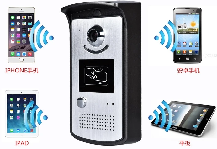 buy Wifi ip camera video door phone doorbell Wireless Intercom Support 3G 4G IOS Android for iPad Smart Phone Tablet Control