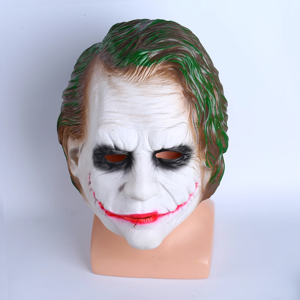 new Unisex Adult Joker The Dark Knight Batman Mask Cosplay Costume Headgear Latex Full Face
