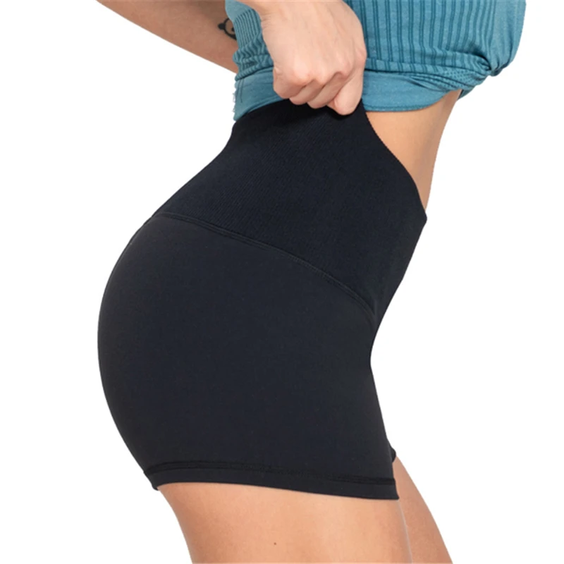 

Women Yoga Skinny Sport Shorts Skinny Daily Gym Short Running Casual Elastic High Waist Solid Shorts Calzas Deportivas Mujer