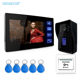 

HOMSECUR RU Delivery 7" Video Door Phone Intercom Doorbell Home Security Camera Monitor RFID Keyfobs Unlock Exit Button