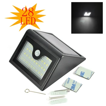 

28 LEDs Solar Powered Light PIR Motion Sensor Wireless Solar Lamp Waterproof Outdoor Garden Yard Wall LED Light Lamps
