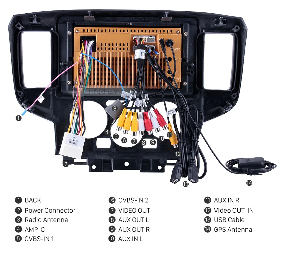 Discount Harfey 9 Inch Android 8.1 Car Multimedia Player Radio For 2009-2016 NISSAN NV200 2Din GPS Navigation Auto Stereo Head Unit 20