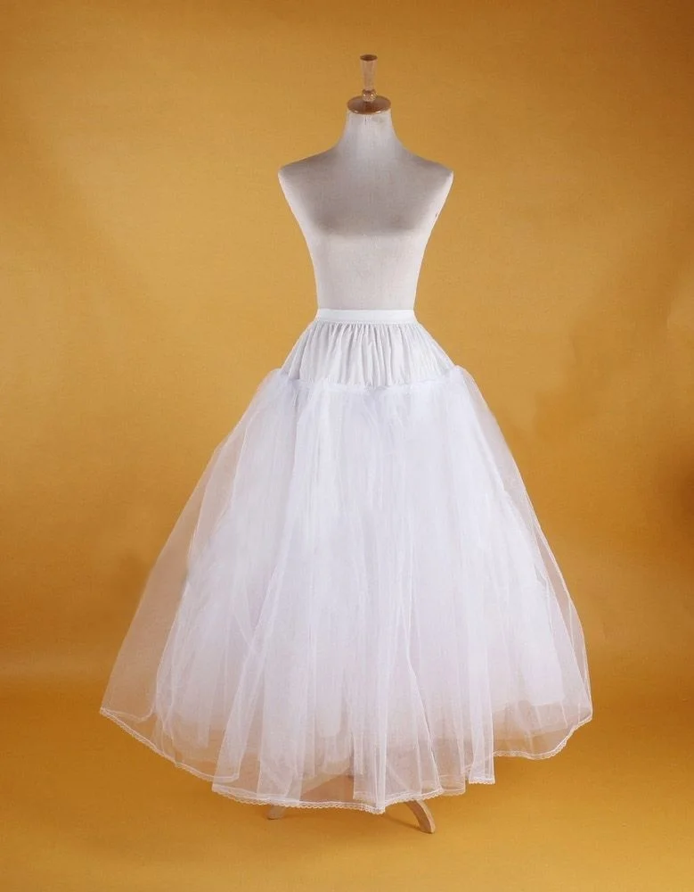 Bridal Hoop Skirt Wedding Petticoat Accessories Crinoline Slip White