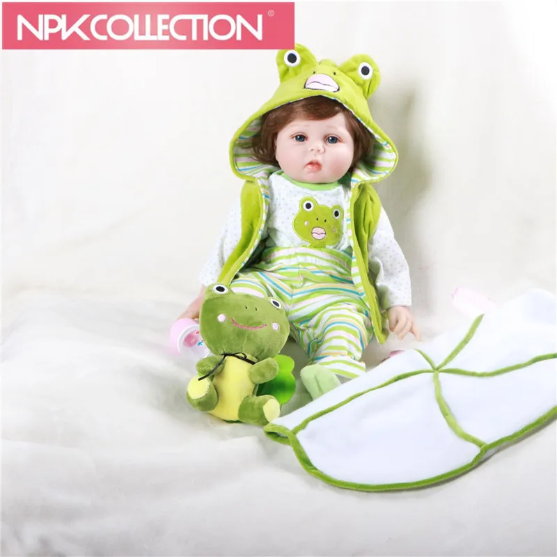 

New Fashion 55cm Soft Silicone Doll Reborn Baby " Toy baby Newborn Baby Birthday Gift For Child Bedtime Early Education N149